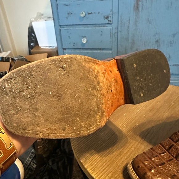 Brown Kids Cowboy Boots - Picture 3 of 8